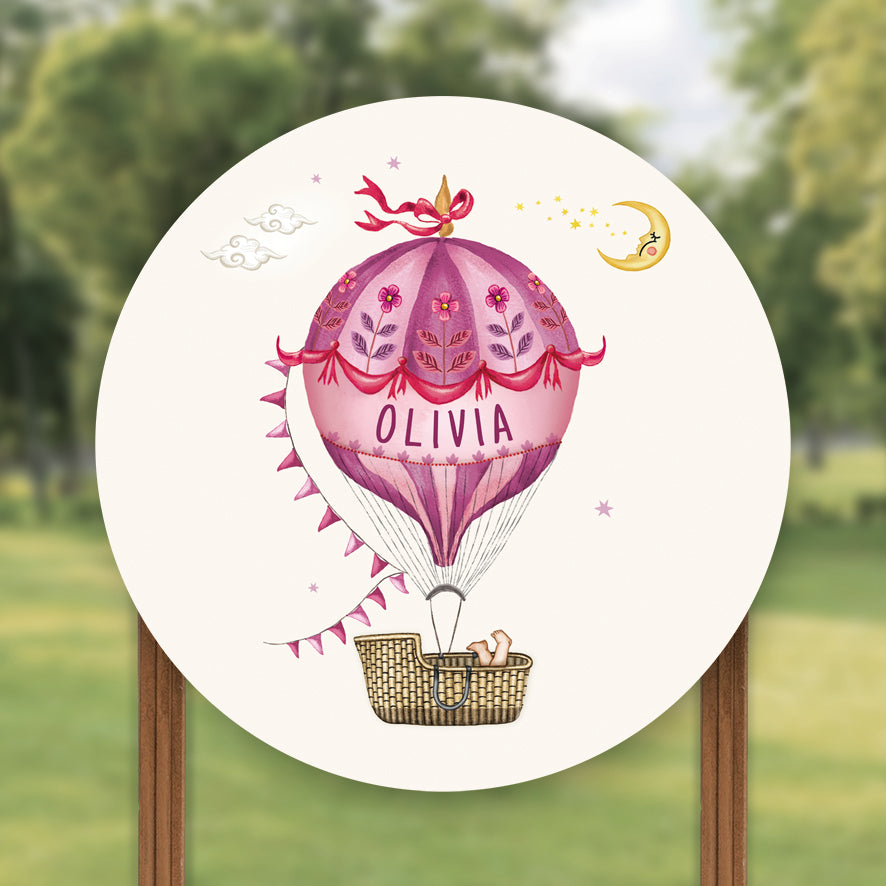 Tuinbord Baby Balloon Purple