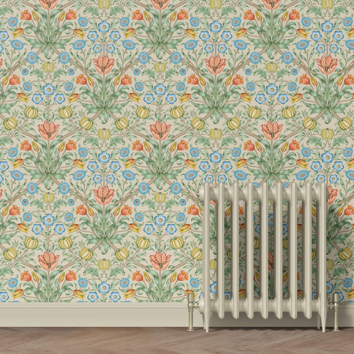 Behang Blooming Flowers Terra - Story of July