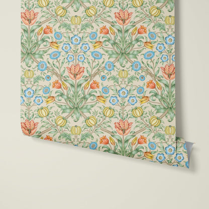 Behang Blooming Flowers Terra - Story of July