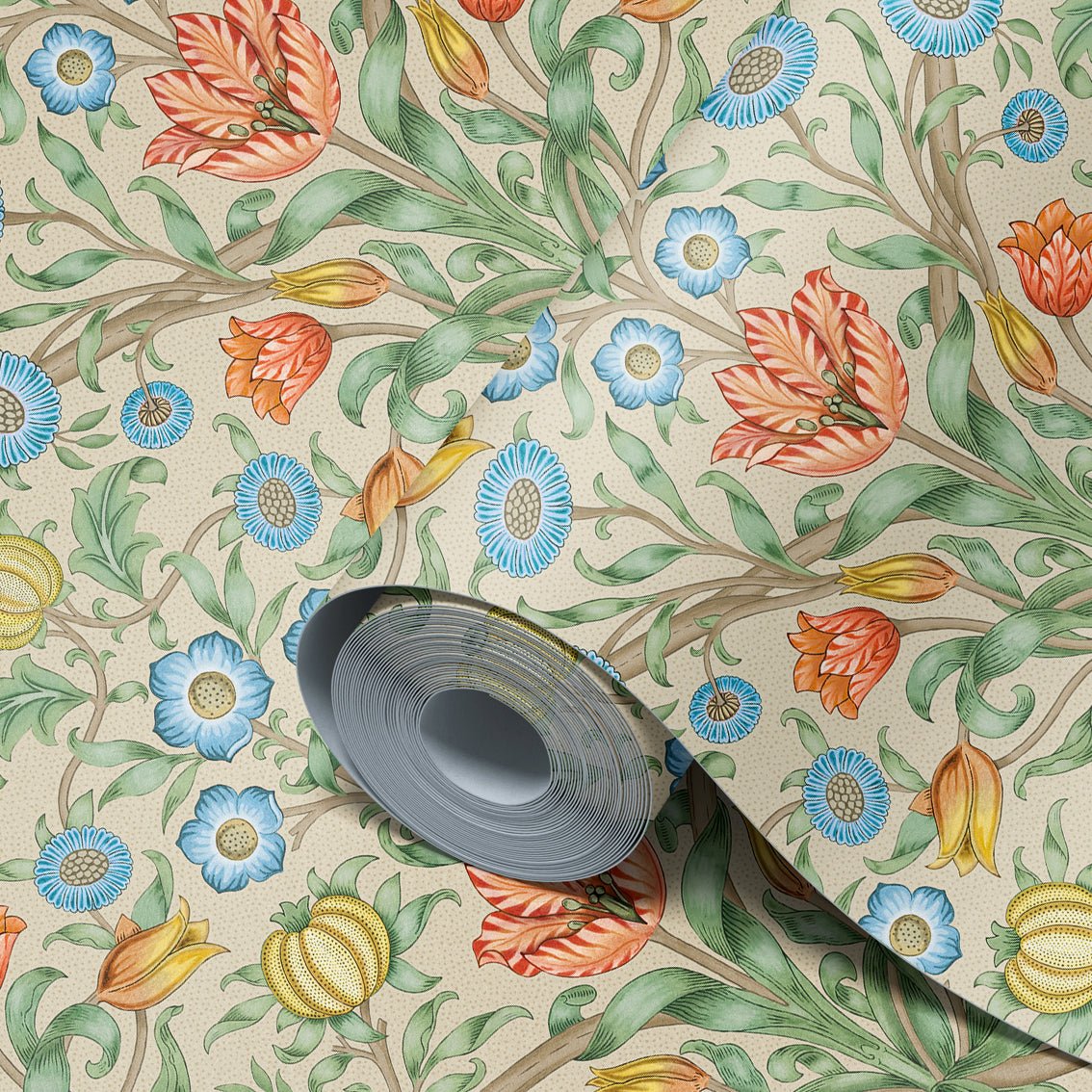 Behang Blooming Flowers Terra - Story of July