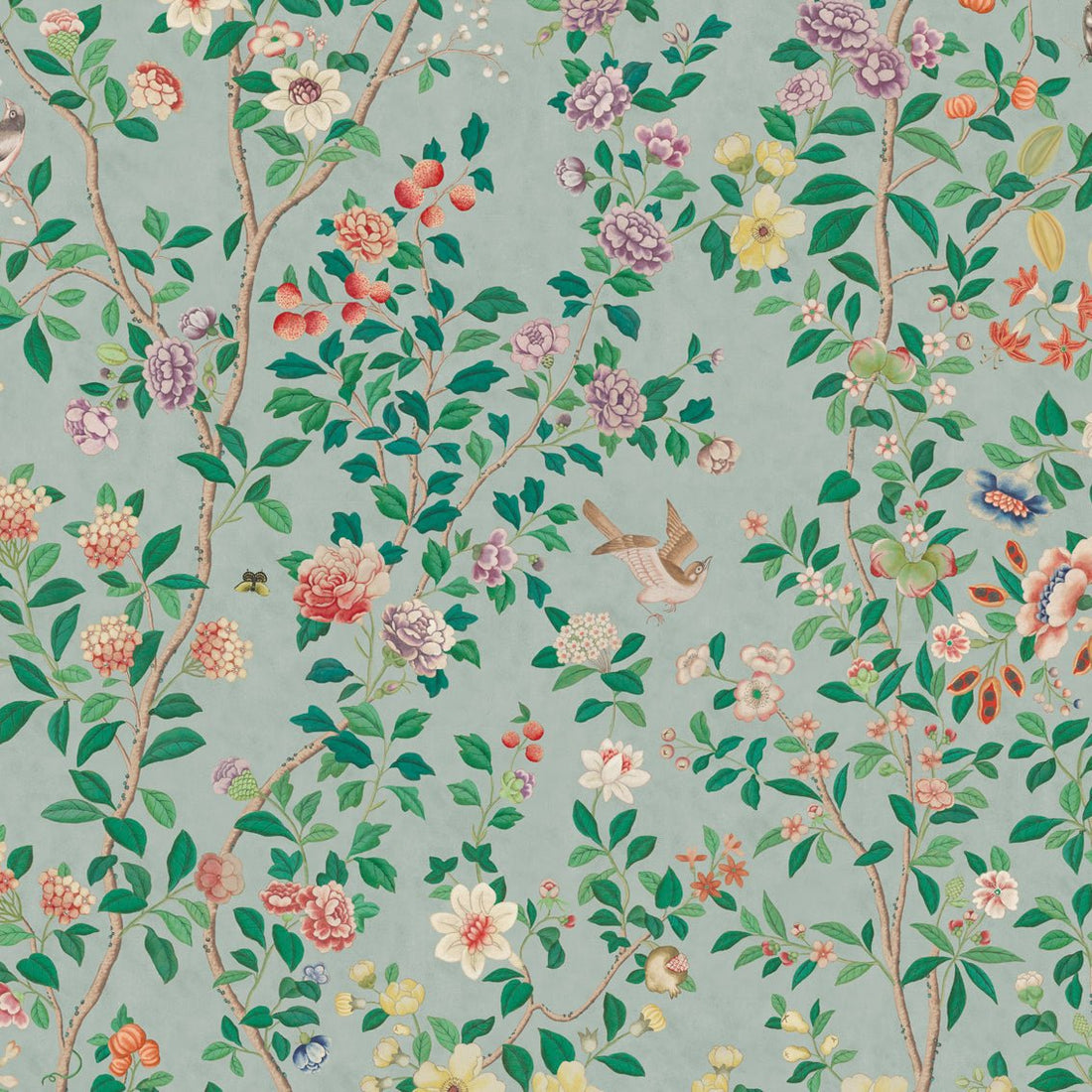 Behang Chinoiserie Light Blue - Story of July