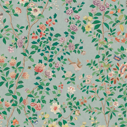 Behang Chinoiserie Light Blue - Story of July