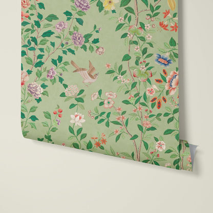 Behang Chinoiserie Lightgreen - Story of July