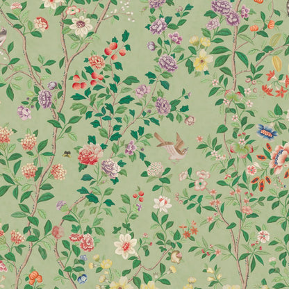 Behang Chinoiserie Lightgreen - Story of July