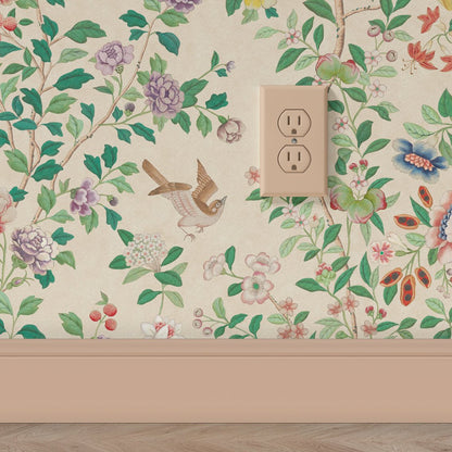 Behang Chinoiserie Offwhite - Story of July