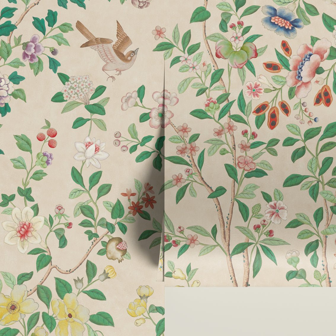 Behang Chinoiserie Offwhite - Story of July