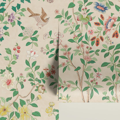 Behang Chinoiserie Offwhite - Story of July