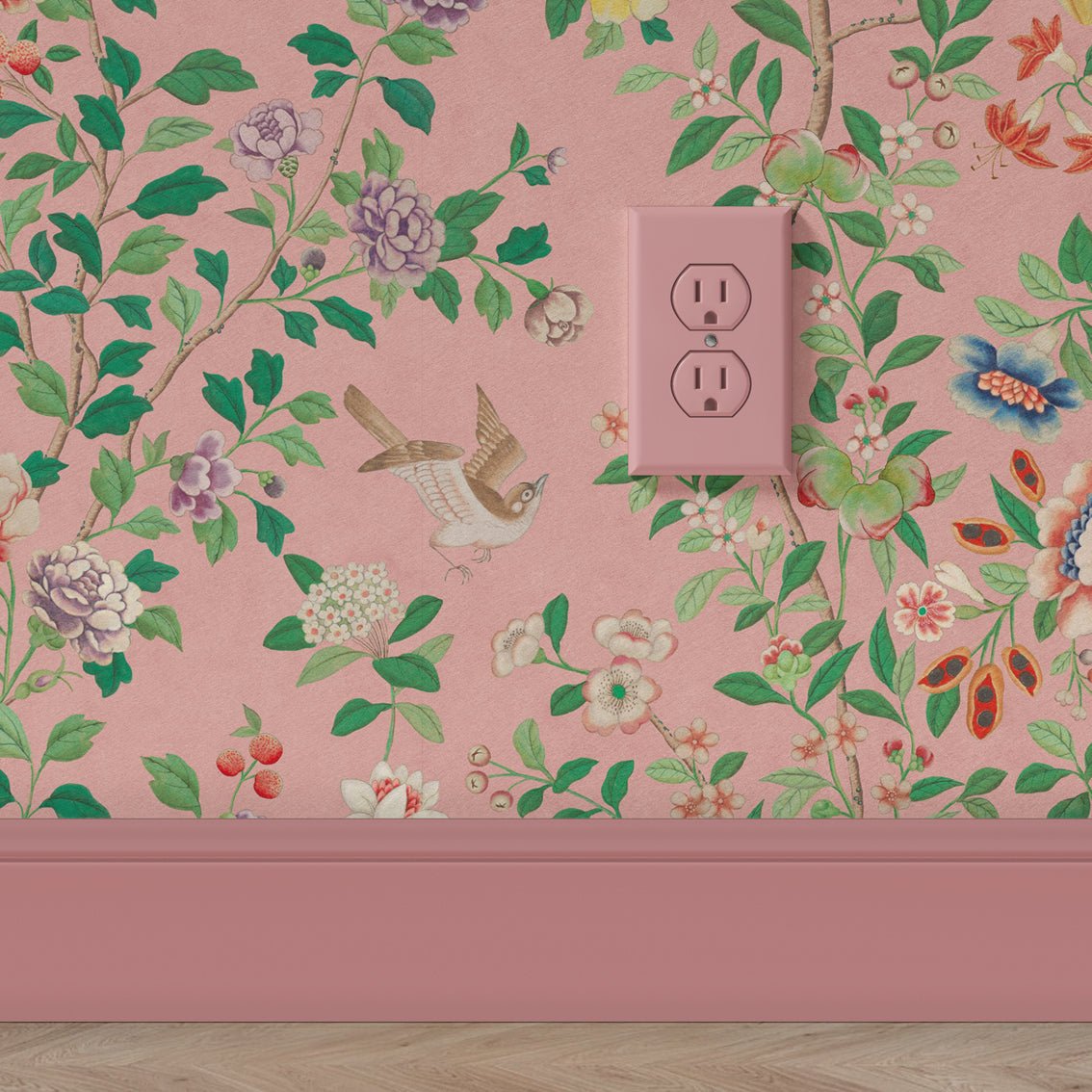 Behang Chinoiserie Pink - Story of July