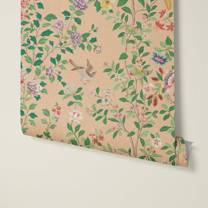 Behang Chinoiserie Terra - Story of July