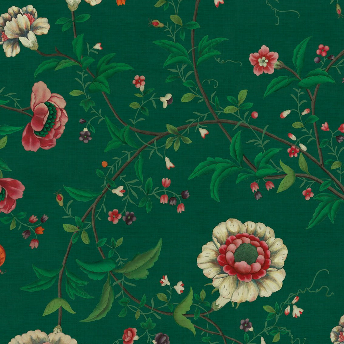 Behang Floral Heritage Darkgreen - Story of July