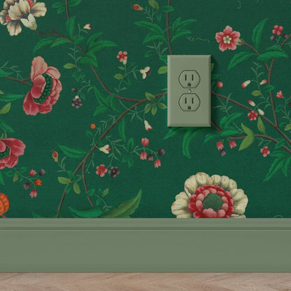 Behang Floral Heritage Darkgreen - Story of July