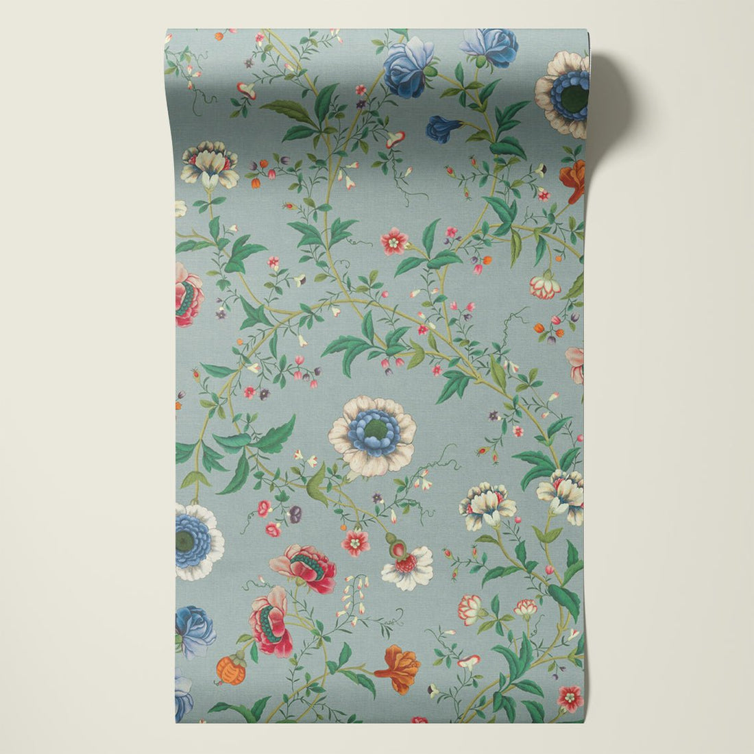 Behang Floral Heritage Light Blue - Story of July
