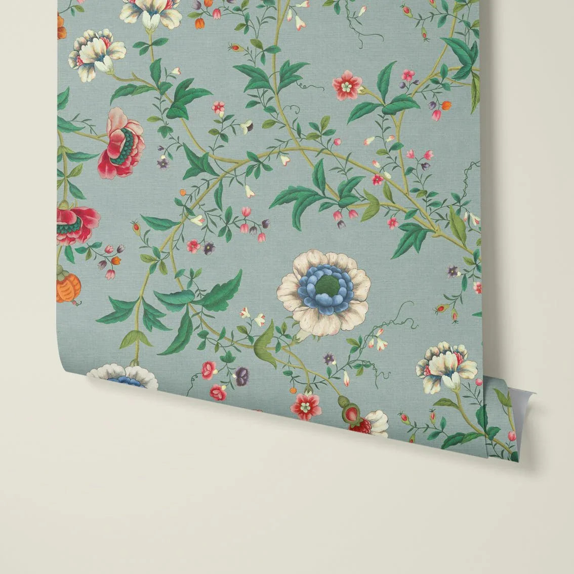 Behang Floral Heritage Light Blue - Story of July