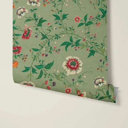 Behang Floral Heritage Lightgreen - Story of July