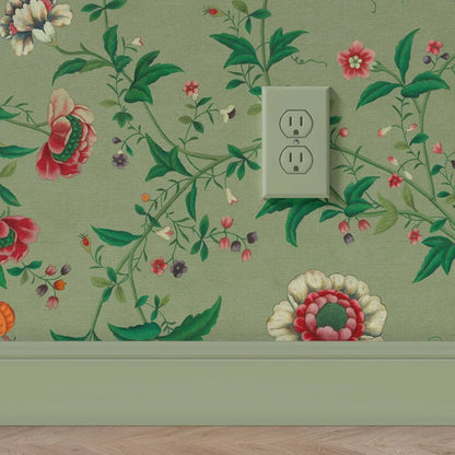 Behang Floral Heritage Lightgreen - Story of July