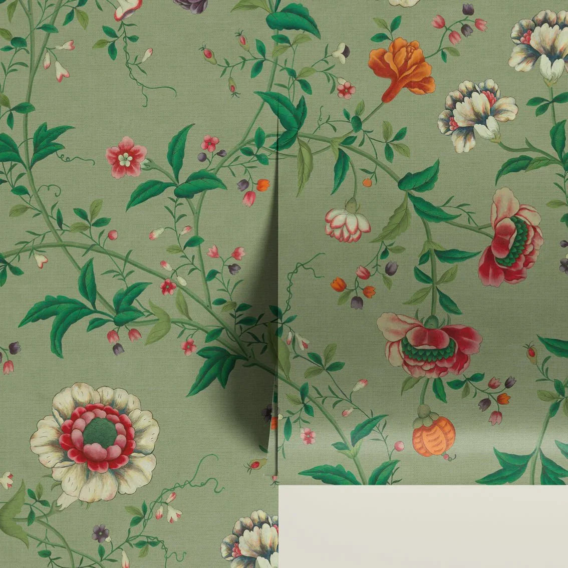 Behang Floral Heritage Lightgreen - Story of July