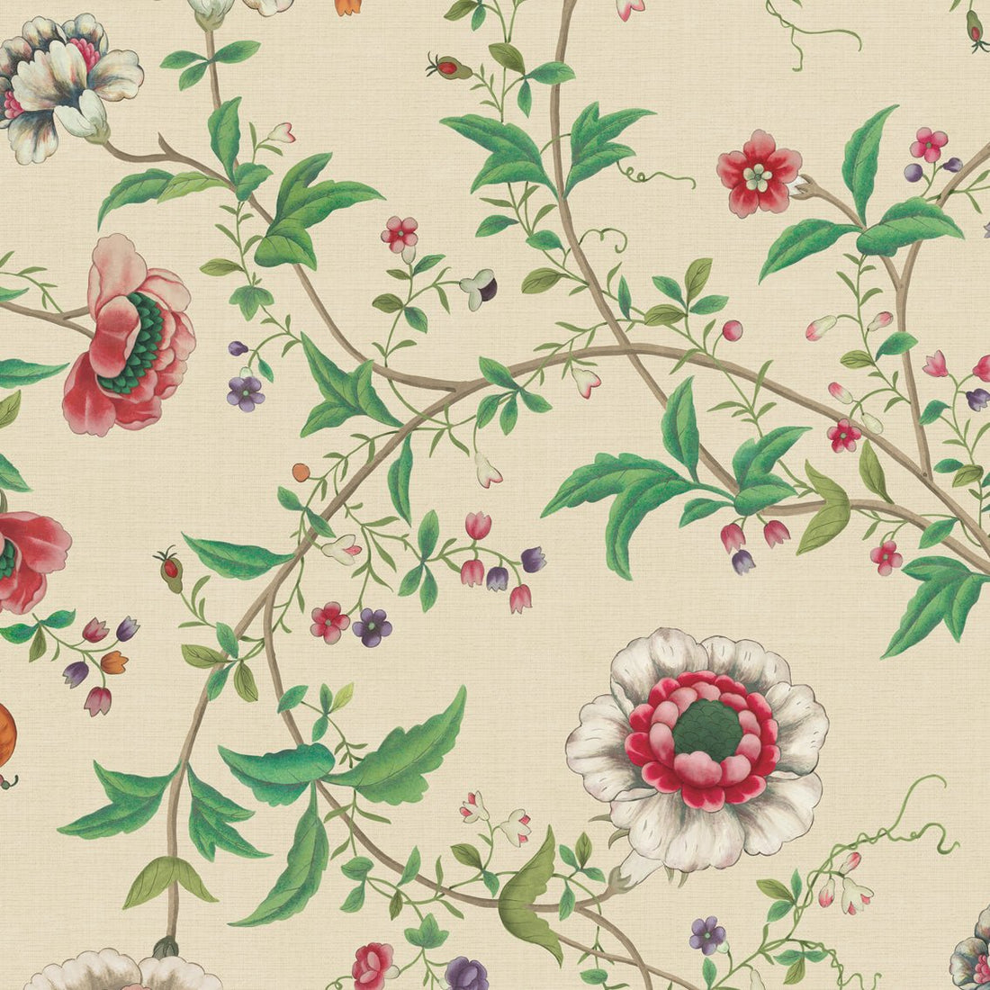 Behang Floral Heritage Offwhite - Story of July