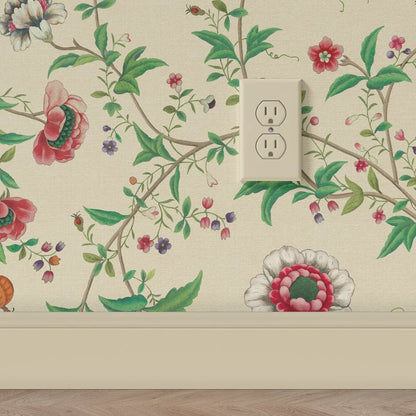 Behang Floral Heritage Offwhite - Story of July