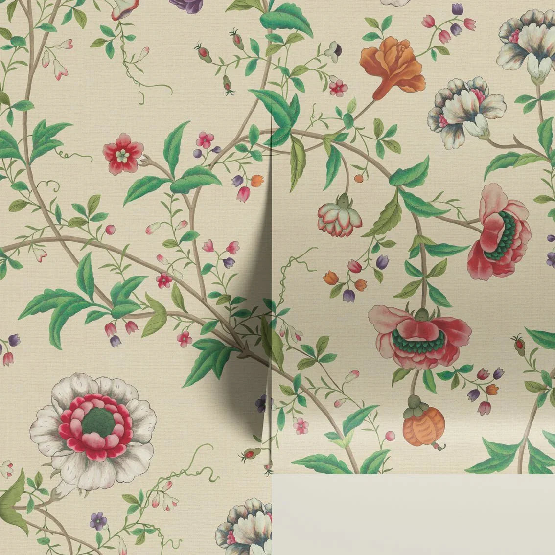 Behang Floral Heritage Offwhite - Story of July