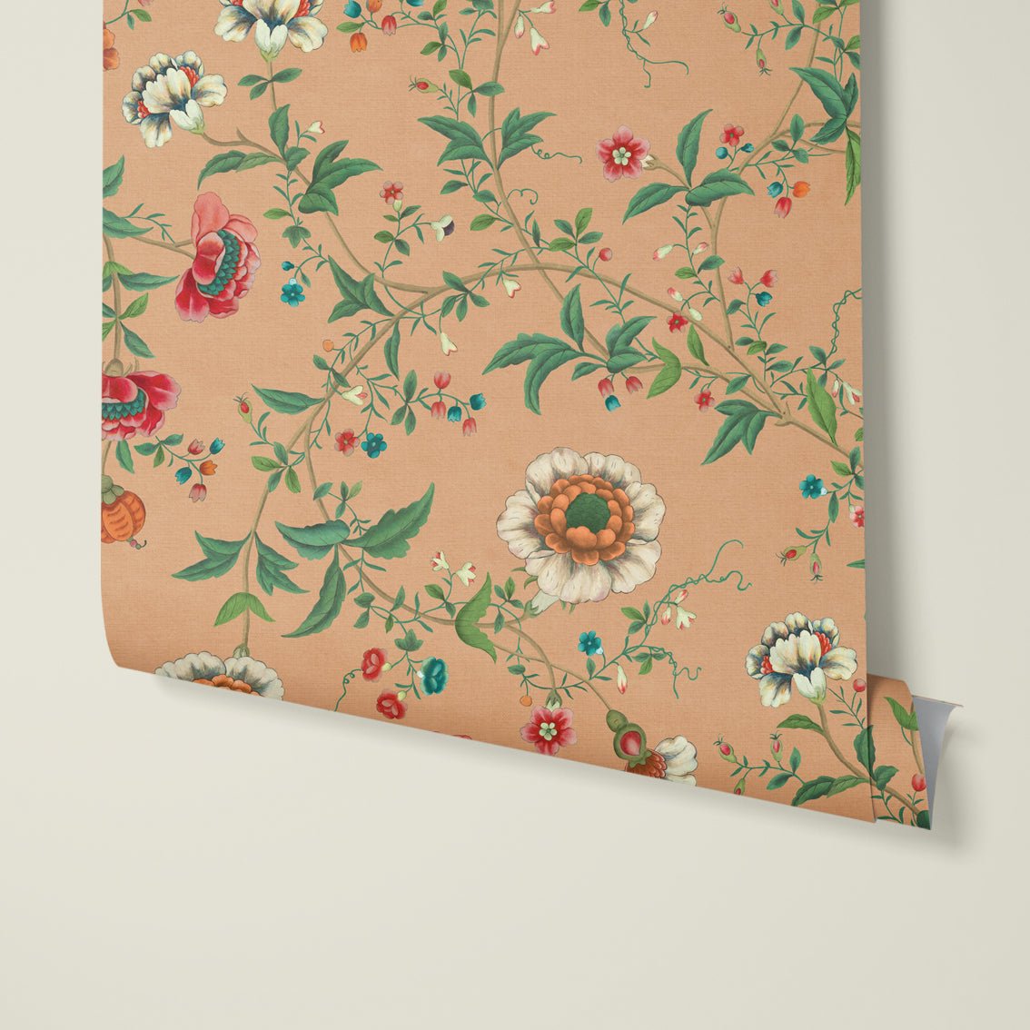 Behang Floral Heritage Terra - Story of July