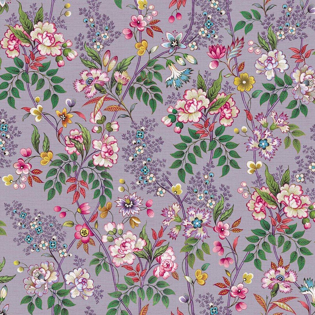 Behang Little Flowers Lila - Story of July