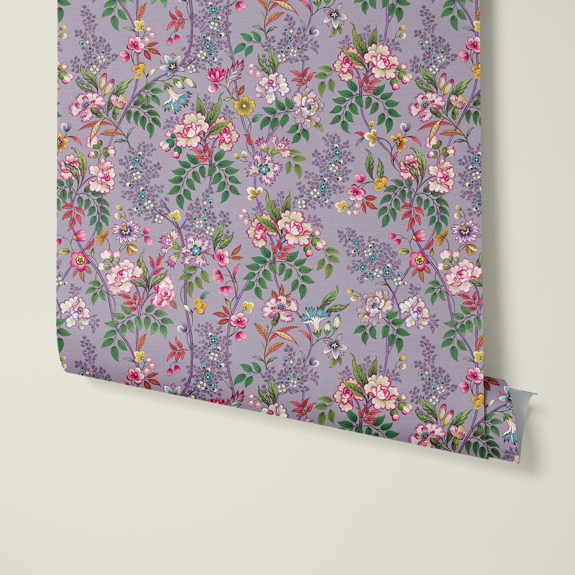 Behang Little Flowers Lila - Story of July