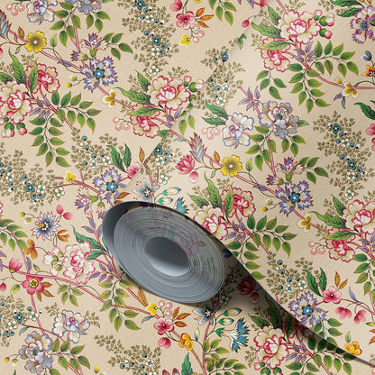 Behang Little Flowers Offwhite - Story of July