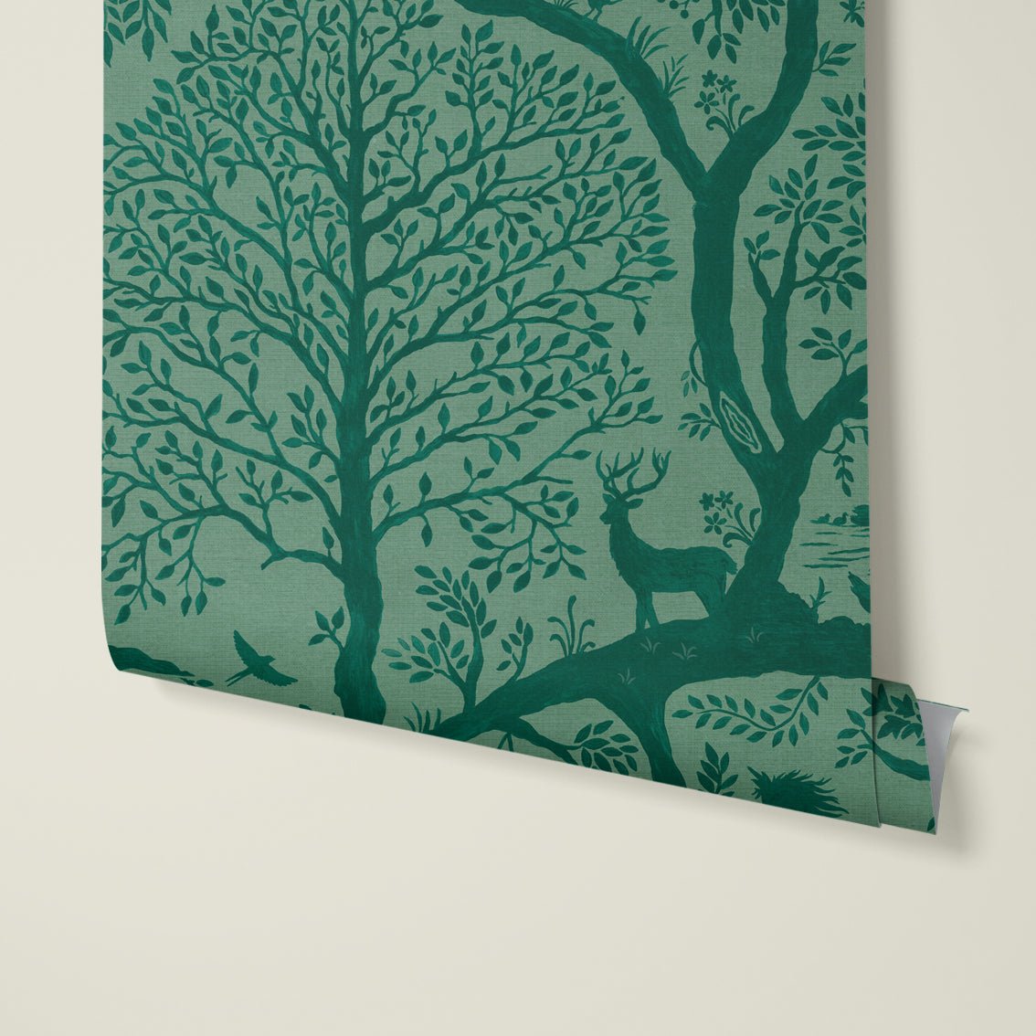 Behang Papercut Forest Green - Story of July