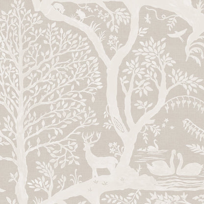 Behang Papercut Forest Khaki - Story of July
