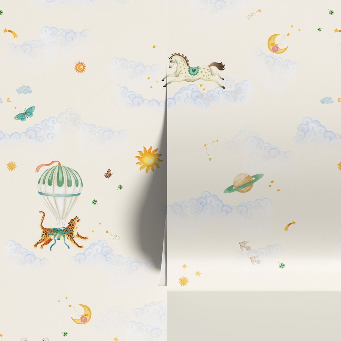 Behang Sky Fairytale Lightgreen - Story of July