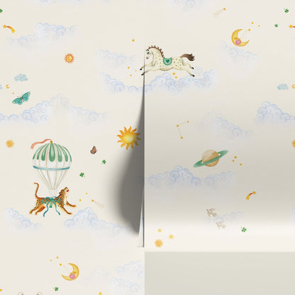 Behang Sky Fairytale Lightgreen - Story of July