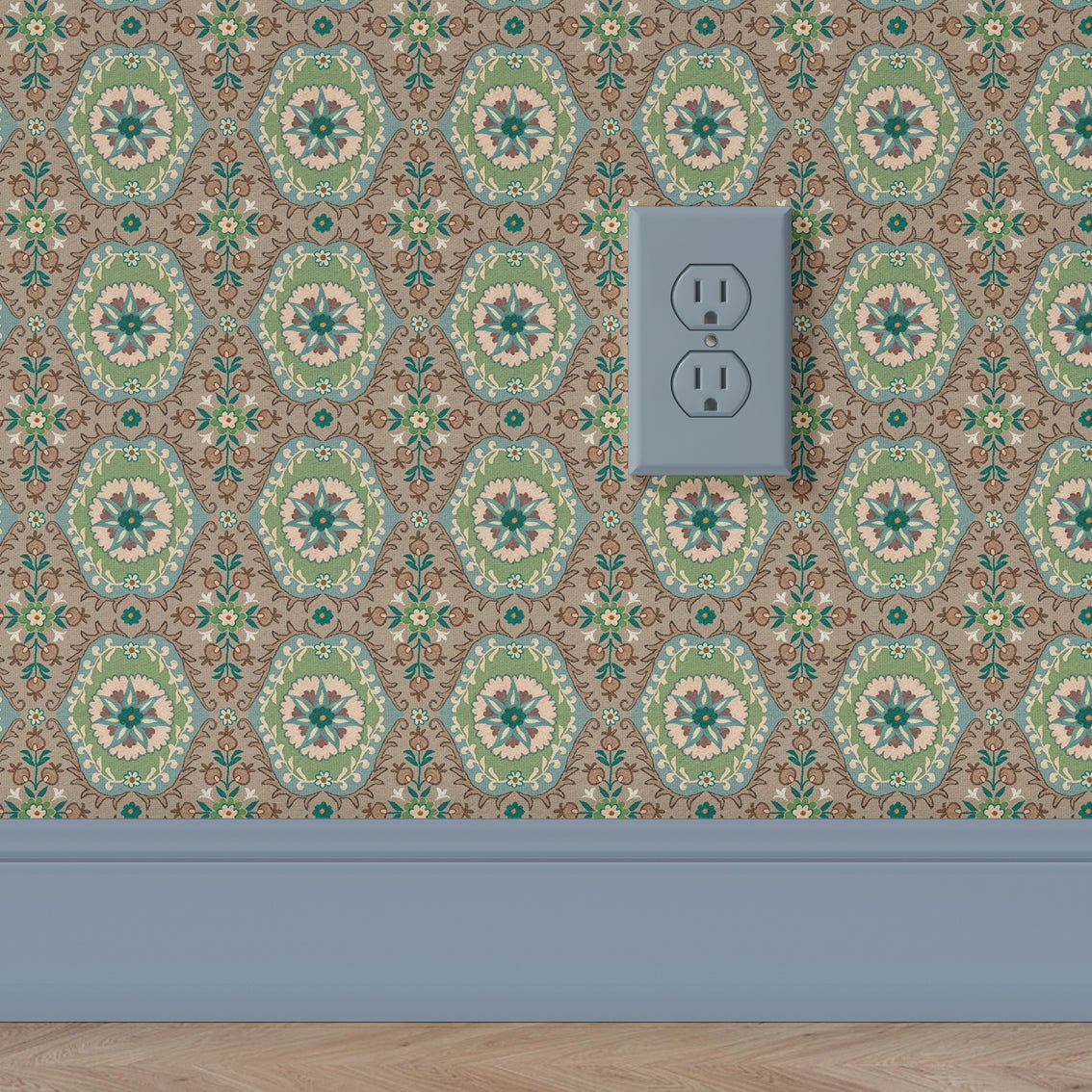 Behang Suzanni Blue - Story of July