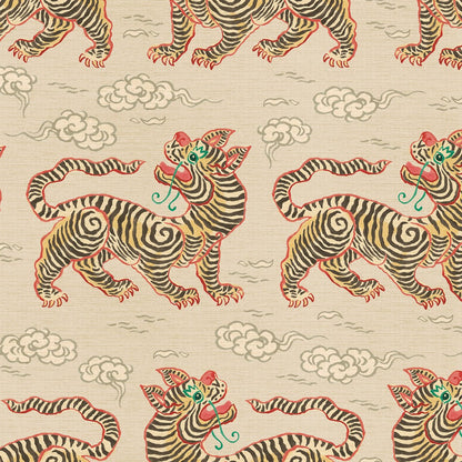 Behang Vintage Tigers Offwhite - Story of July