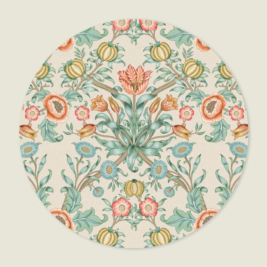 Behangcirkel Blooming Flowers Terra - Story of July