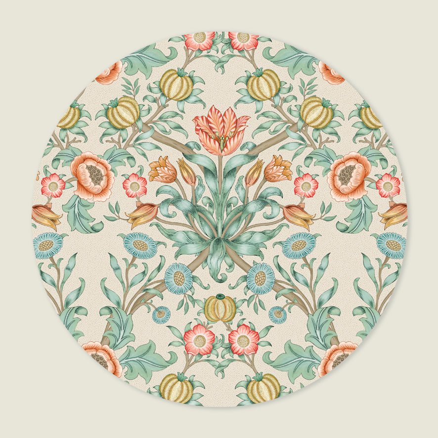 Behangcirkel Blooming Flowers Terra - Story of July