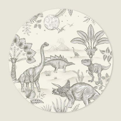 Behangcirkel Dinoland Offwhite - Story of July