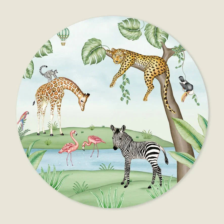 Behangcirkel Jungle Animals - Story of July