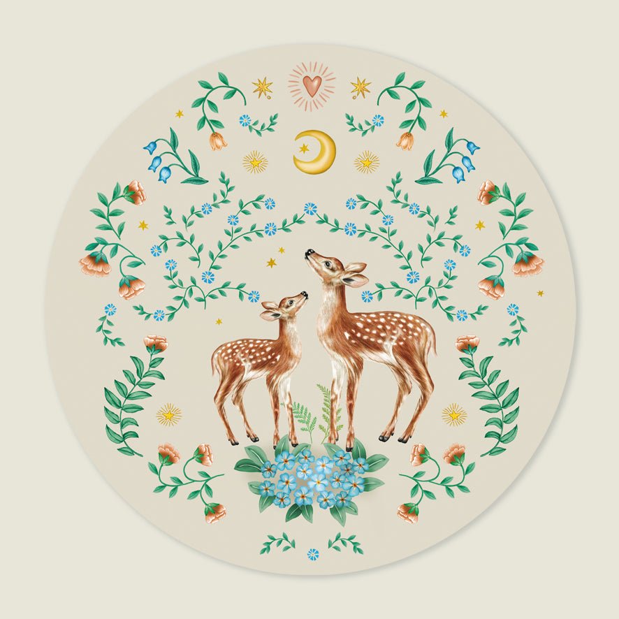 Behangcirkel Little Dear Khaki - Story of July