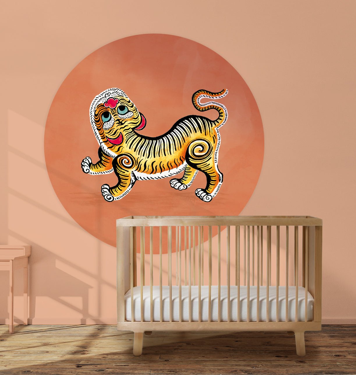 Behangcirkel Tiger Dark Terra - Story of July