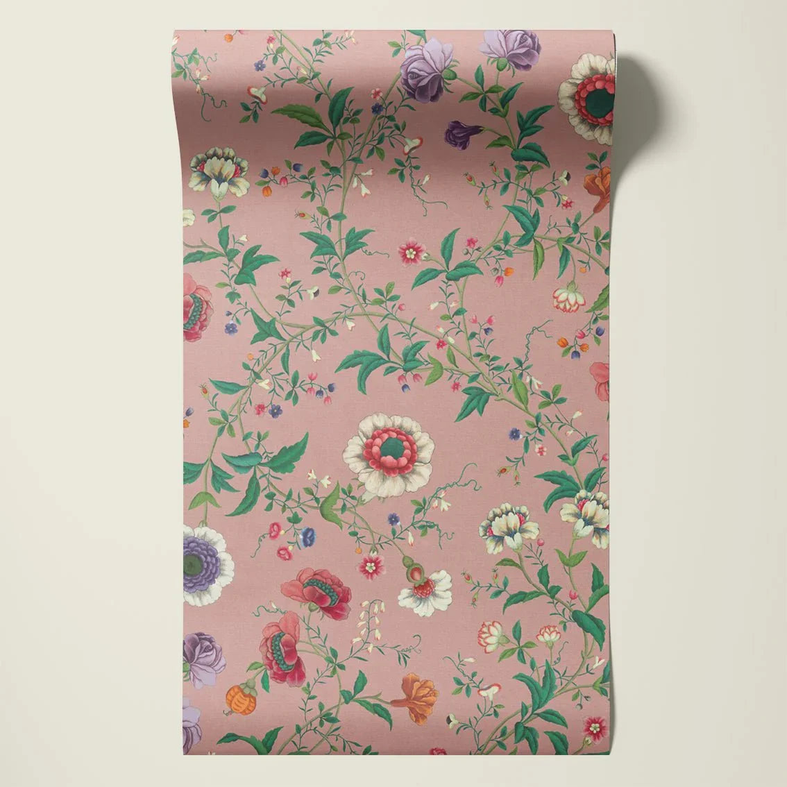 Behangsample Floral Heritage Lightpink - Story of July