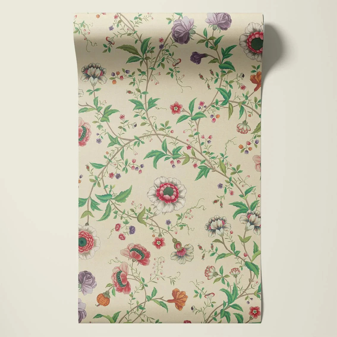 Behangsample Floral Heritage Offwhite - Story of July