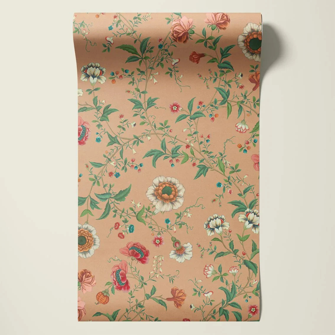 Behangsample Floral Heritage Terra - Story of July