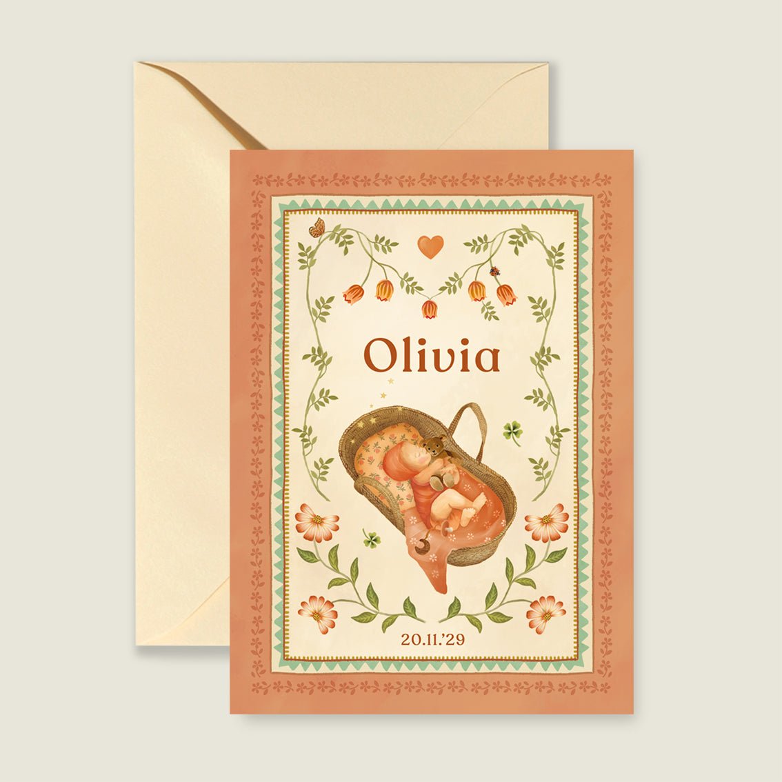 Geboortekaartje Baby Terra - Story of July