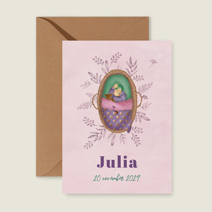 Geboortekaartje Baby Yingyang - Story of July