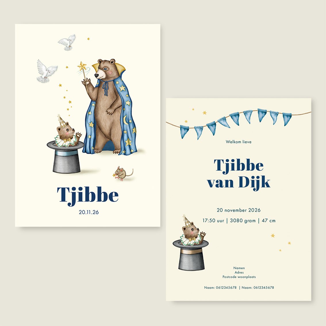 Geboortekaartje Bear With Me - Story of July