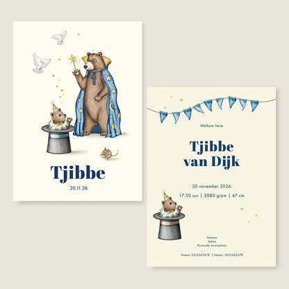 Geboortekaartje Bear With Me - Story of July