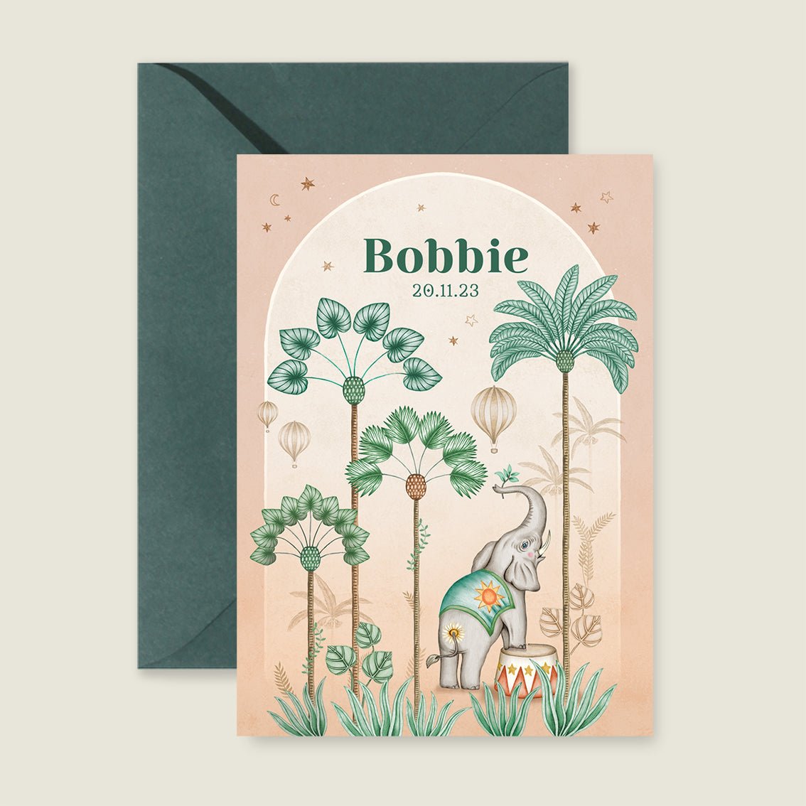 Geboortekaartje Circus Palms Terra - Story of July