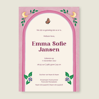 Geboortekaartje Dear Tree - Story of July