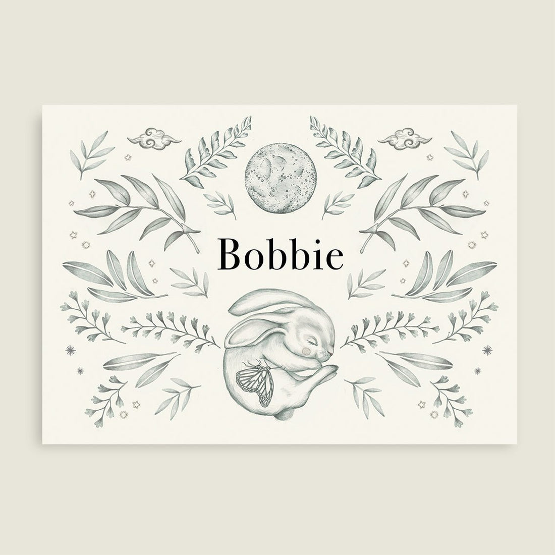 Geboortekaartje Hello Rabbit - Story of July