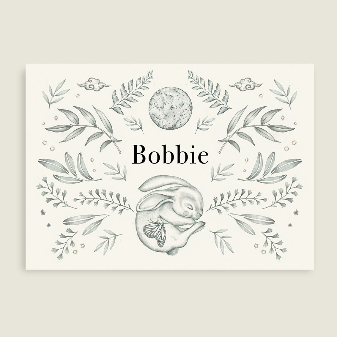 Geboortekaartje Hello Rabbit - Story of July